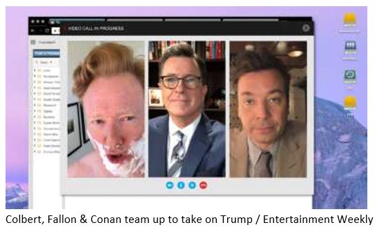 Colbert, Fallon & Conan team up to take on Trump / Entertainment Weekly